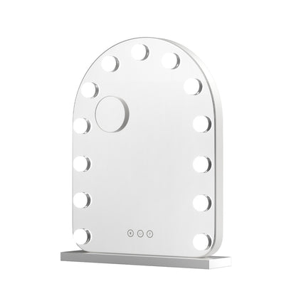 Embellir Makeup Mirror 40x50cm Dressing Vanity LED Bulb Light with 5x Magnification White Arch