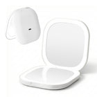 Embellir LED Compact Mirror Lighted Travel Makeup Mirror Pocket-Sized 1x 10x Magnification Square White