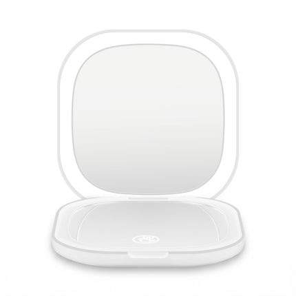 Embellir LED Compact Mirror Lighted Travel Makeup Mirror Pocket-Sized 1x 10x Magnification Square White 3