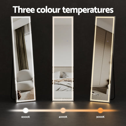 Embellir Full-Length Floor Wall Mirrors LED Light 5