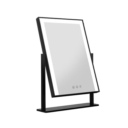 Embellir Makeup Mirror 25x30cm Hollywood Vanity with LED Light Rotation Black 8