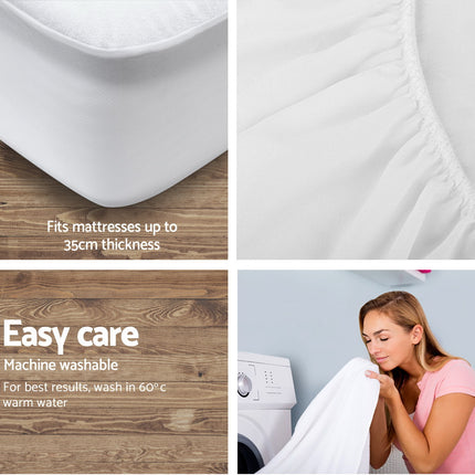 Giselle Bedding Mattress Protector King Single 3