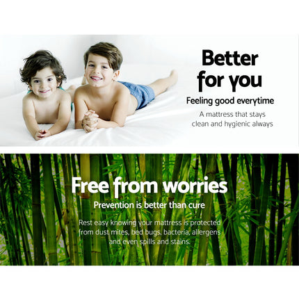 Giselle Bedding Mattress Protector Bamboo King 3