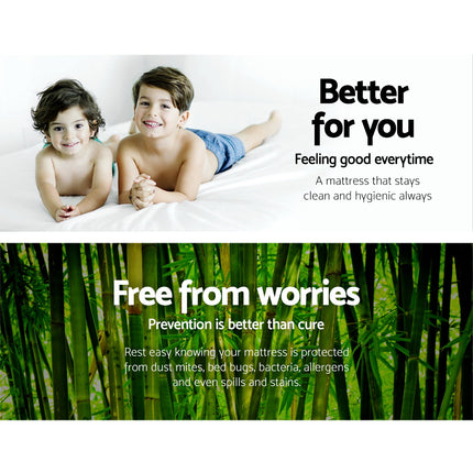 Giselle Bedding Mattress Protector Bamboo Queen 3