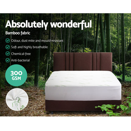 Giselle Bedding Mattress Protector Bamboo Single 4
