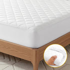 Giselle Waterproof Mattress Protector 100% Cotton Quilted Fitted Cover King Single
