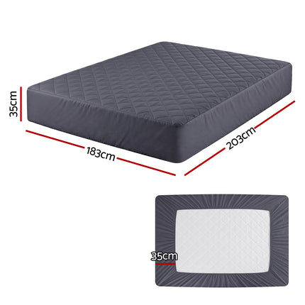 Giselle Water-Resistant Mattress Protector Microfiber 360° Fit King 3
