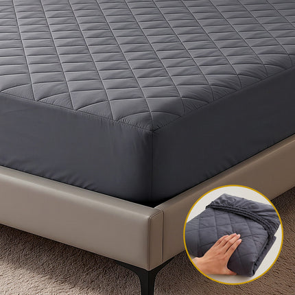 Giselle Water-Resistant Mattress Protector Microfiber 35cm 360° Fit Single 11