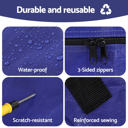 Atirss Mattress Bag Easy Moving Waterproof Storage Dust Cover Protector Double 7