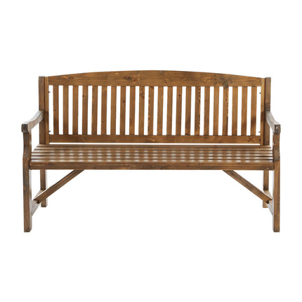 Gardeon 5FT Outdoor Garden Bench Wooden 3 Seat Chair Patio Furniture Natural 3