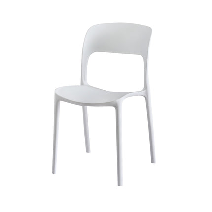 Gardeon 4PC Outdoor Dining Chairs Stackable PP Patio Chair Garden Furniture White 3