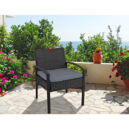 Gardeon Outdoor Dining Chairs Patio Furniture Rattan Lounge Chair Cushion Felix 9