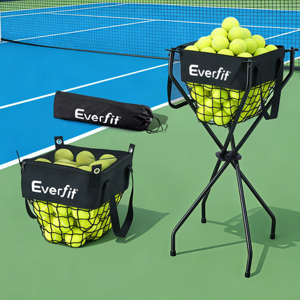 Everfit Portable Ball Cart Foldable Pickleball Tennis Baseball Softball 9