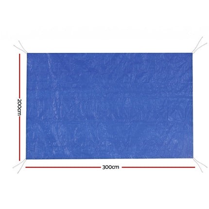 Aquabuddy Pool Cover 3x2m Above-ground Swimming Pool Blanket Blue 2