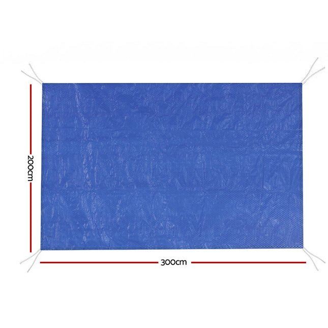 Aquabuddy Pool Cover 3x2m Above-ground Swimming Pool Blanket Blue 2