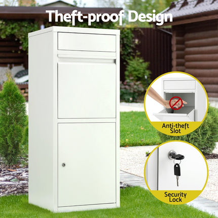 Gardeon Parcel Letterbox Drop Box Package White 5