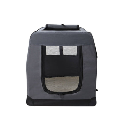 i.Pet Pet Carrier Soft Crate Dog Cat Travel 82x58CM Portable Foldable Car XL 4