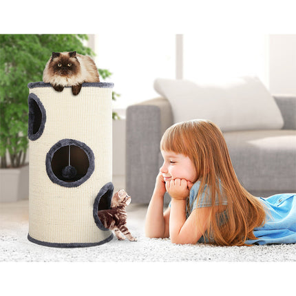 i.Pet Cat Tree 70cm Scratching Post Tower Scratcher Trees Wood Condo House Toys 7