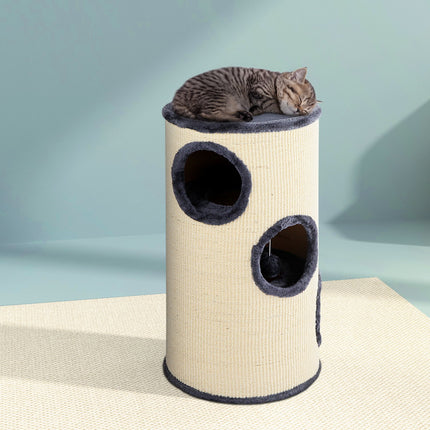 i.Pet Cat Tree 70cm Scratching Post Tower Scratcher Trees Wood Condo House Toys 8