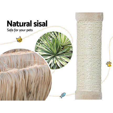 i.Pet Cat Tree 110cm Tower Scratching Post Scratcher Wood Condo House Bed Toys 6