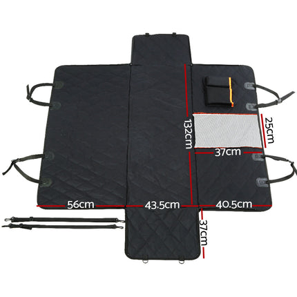 i.Pet Pet Car Seat Cover Dog Protector Hammock Back Waterproof Belt Non Slip Mat 2
