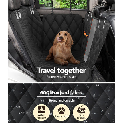 i.Pet Pet Car Seat Cover Dog Protector Hammock Back Waterproof Belt Non Slip Mat 5