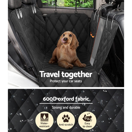 i.Pet Pet Car Seat Cover Dog Hammock Protector Back Waterproof Belt Non Slip Mat 5