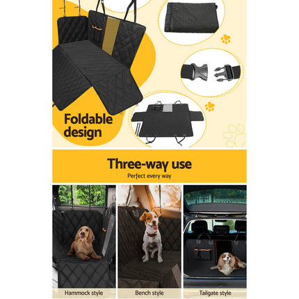 i.Pet Pet Car Seat Cover Dog Hammock Protector Back Waterproof Belt Non Slip Mat 6