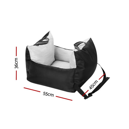 i.Pet Dog Car Seat Booster Cover Dog Bed Portable Waterproof Belt Non Slip 2