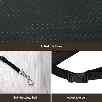 i.Pet Dog Car Seat Booster Cover Dog Bed Portable Waterproof Belt Non Slip 6