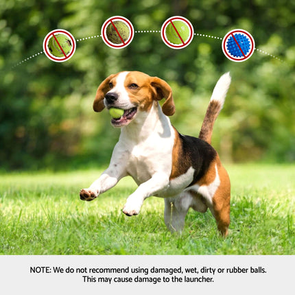 i.Pet Dog Ball Launcher Thrower with 6 Balls & 3/6/9m Launch Distances Green 8