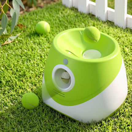 i.Pet Dog Ball Launcher Thrower with 6 Balls & 3/6/9m Launch Distances Green 10