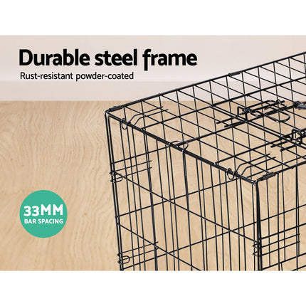 i.Pet 24" Dog Cage Crate Kennel 3 Doors 2