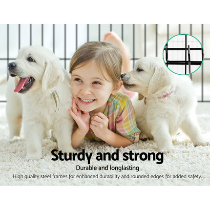i.Pet 30" 8 Panel Dog Playpen Pet Fence Exercise Cage Enclosure Play Pen 2