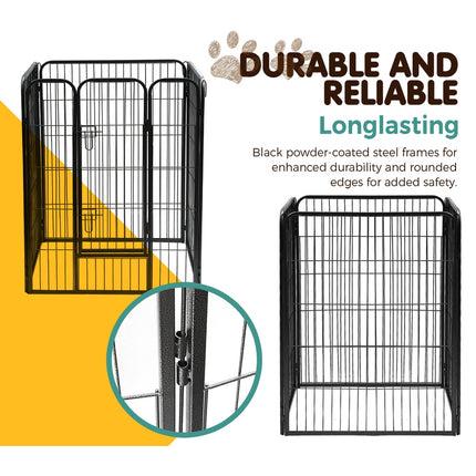 i.Pet 40" 8 Panel Dog Playpen Pet Exercise Cage Enclosure Fence Play Pen 5