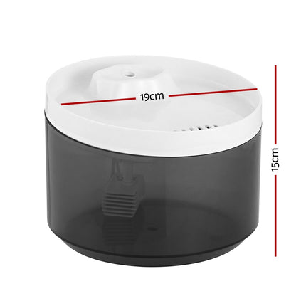 i.Pet Pet Water Fountain Feeder Dispenser Filter Dog Cat Drinking Automatic 2.2L 2