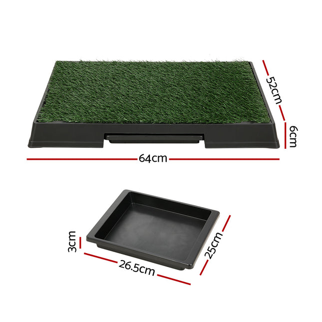 i.Pet Pet Training Pad Dog Potty Toilet Large Loo Portable With Tray Grass Mat 2