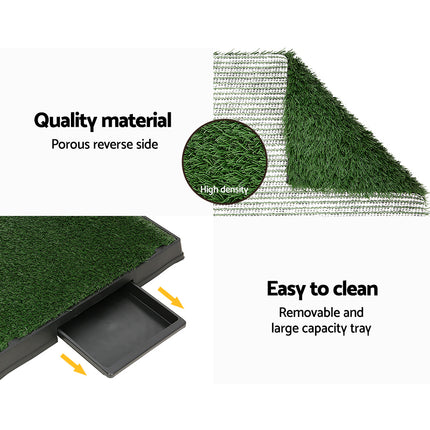 i.Pet Pet Training Pad Dog Potty Toilet Large Loo Portable With Tray Grass Mat 6