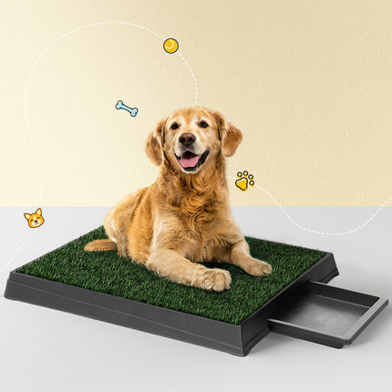 i.Pet Pet Training Pad Dog Potty Toilet Large Loo Portable With Tray Grass Mat 7