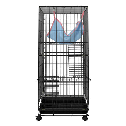 i.Pet Rabbit Cage 100cm Hutch 3 Level Indoor Guinea Pig Ferret 4