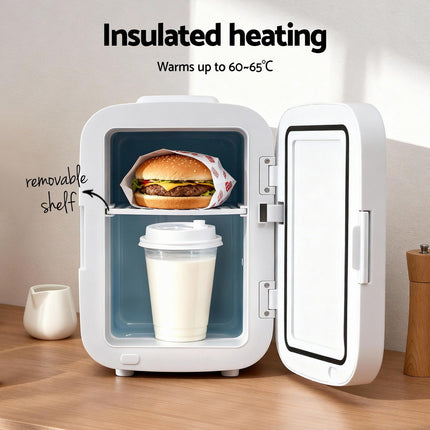 Glacio Mini Fridge Portable White Electric Cooler Warmer 12V 220V 5