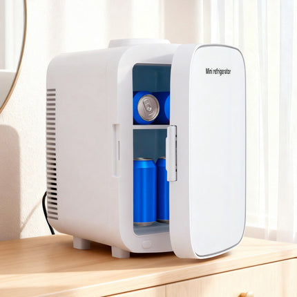 Glacio Mini Fridge Portable White Electric Cooler Warmer 12V 220V 6