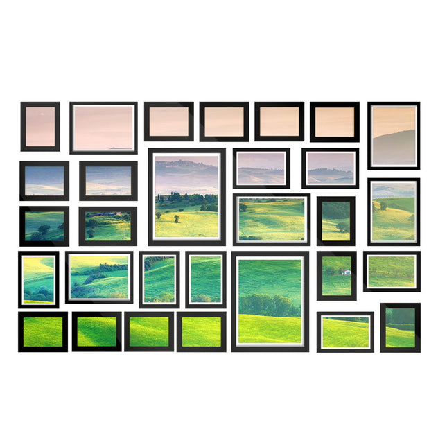 Artiss Photo Frames Art Holder 30PCS 8x10" 5x7" 4x6" 3.5x5" Black 2