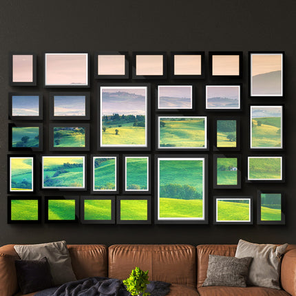 Artiss Photo Frames Art Holder 30PCS 8x10" 5x7" 4x6" 3.5x5" Black 7