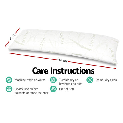 Giselle Bedding Body Support Pillow Bamboo Cover 2