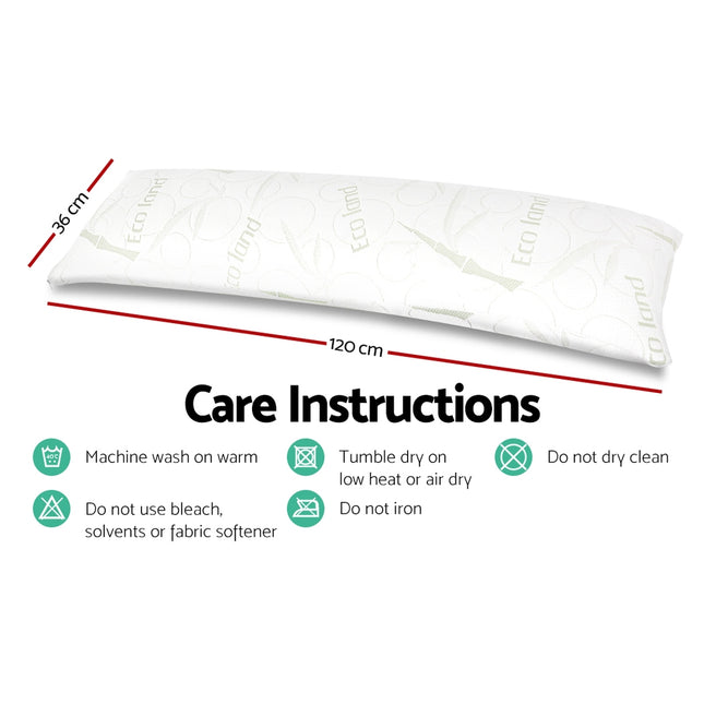 Giselle Bedding Body Support Pillow Bamboo Cover 2