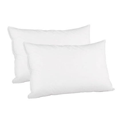 Giselle Bedding Duck Feather Down Pillow Luxury Twin Pack 8