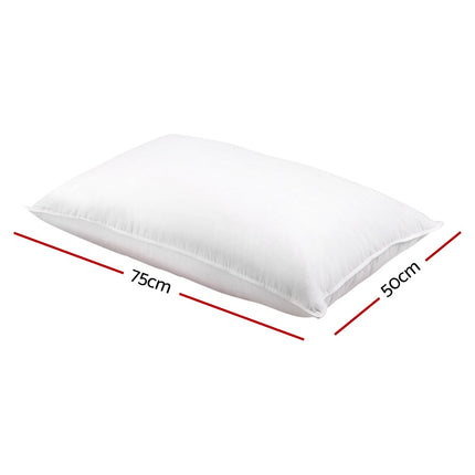 Giselle Bedding Goose Feather Down Pillow Twin Pack 2