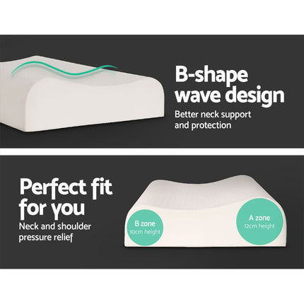 Giselle Bedding Natural Latex Pillow 2-Zone Twin Pack 7