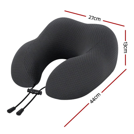 Giselle Bedding Travel Neck Pillow U-Shape Support Memory Foam Plane Car Cushion 2